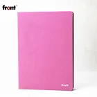 2021 FRONT Wholesale agenda fabric hardcover a5 dairy leather black pu leather journal notebook