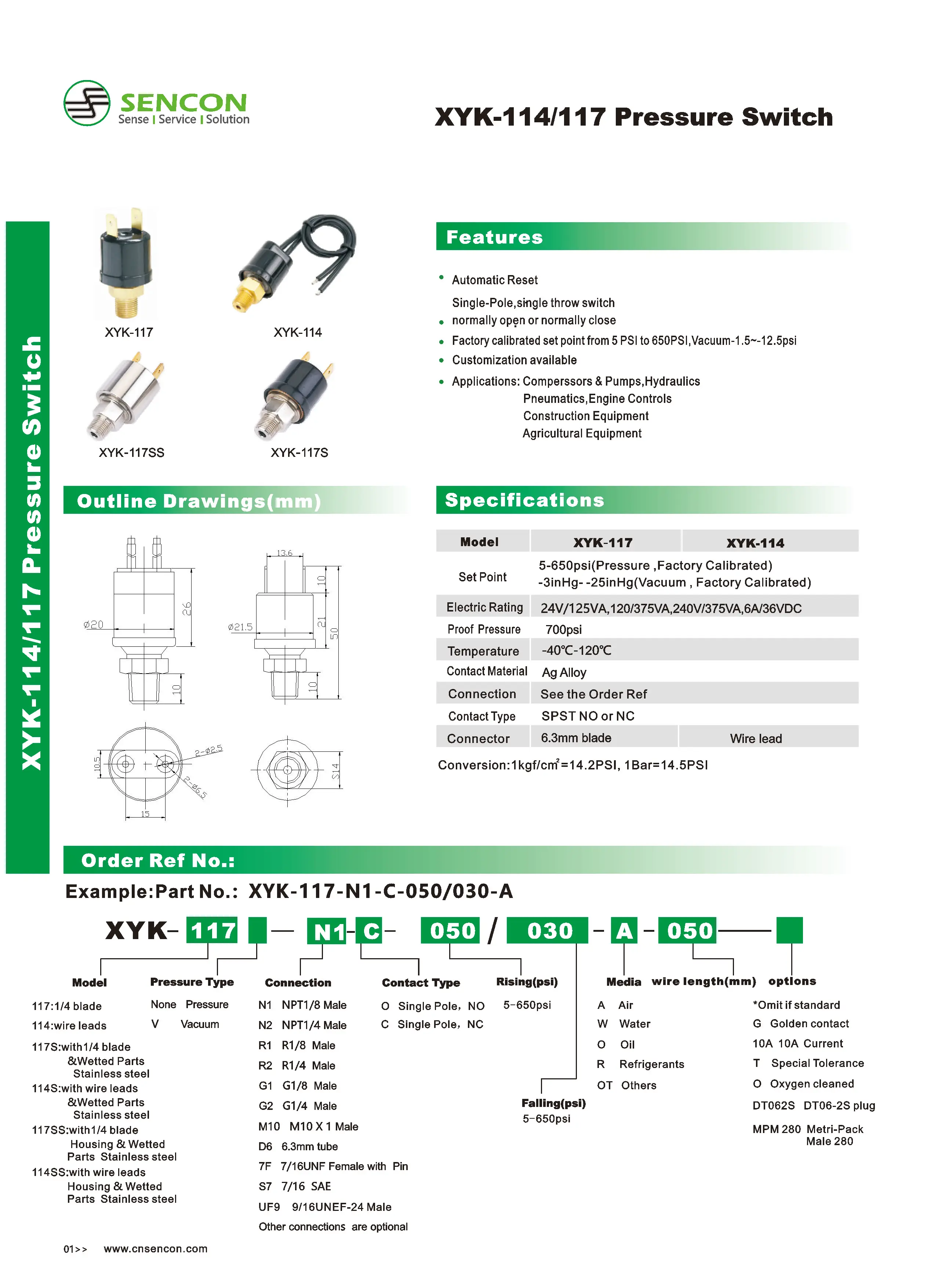 For Air Compressor, XYK-117, XYK-114 - detail 2