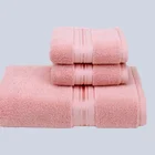 Promotion gift 100% cotton terry towel set face-face-bath towel gift set