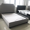 champagne color adjustable bed frame metal with headboard