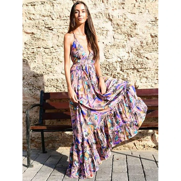 long halter dresses for summer