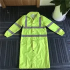 Roadway safety Reflective raincoat hi vis rain jacket