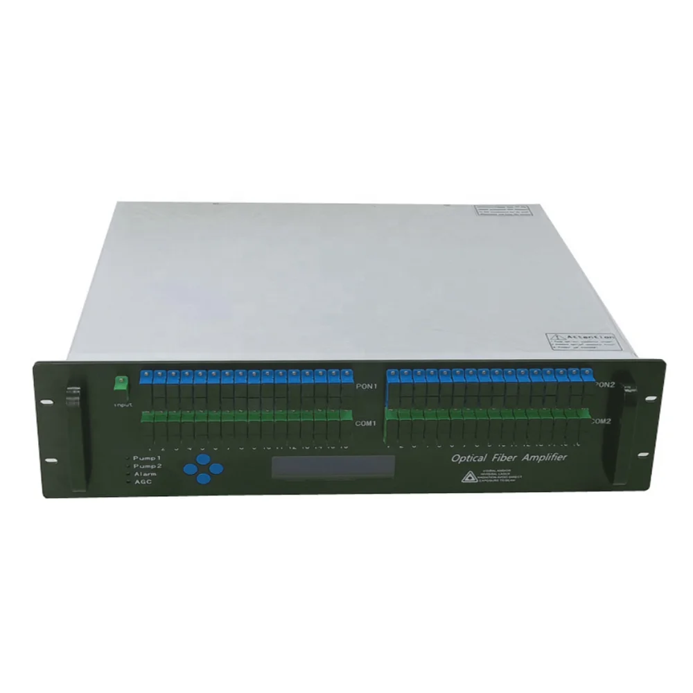 Edfa 16 32 64 Ports Ws 56eya2u Wdm 1550nm Fiber Optical Amplifier Pon