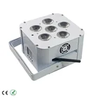 MINI 6IN1 6X6W 6IN1 Battery Wireless Stand Led Par Light IRC-6 Remote uplight