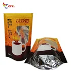 Food Grade Customized Stand Up Zipper Pouch Coffee Plastic Packaging Bag Wholesale