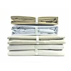 Soft 100% 400TC Cotton Fabric Fitted Bed Sheets