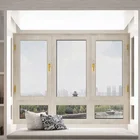 Customized size double glazed tempered glass windows with modern simple design