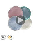 Special Offer Wholesale Multi-color Custom Shaped Bamboo Cosmetic Face Cotton Reusable Pads