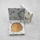 Marble Cardboard OEM 6 Colors Face Pressed Powder Highlight Palette Private Logo Highlighter Shimmer