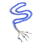 Wholesale 8mm Rondelle Faceted Tassel Prayer Beads Islamic Tasbih, Muslim Red Amber Rosary Necklace