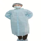 Nurse Disposable Non Woven Coats Cover Disposable Laboratory Hospital Work Clothes Nurse Uniforms Medical Gown