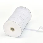 Fast delivery 3/4/5/6/7/8/10/12/15mm Braided White and Black DIY Handmade Elastic Bands