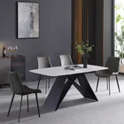 Dining Room Italian Marble Western Restaurant Modern Simple Dining Room Table And Chair Combination