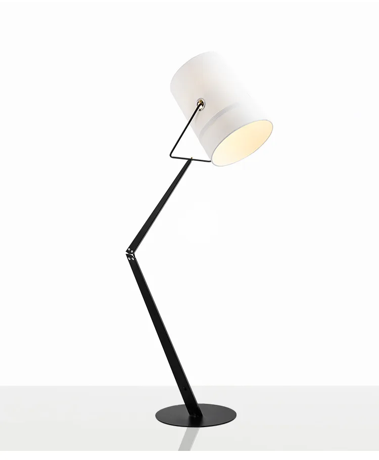 Modern Designer hotel floor lamp LED metal fabric resin Floor Lamp
