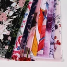 custom 50D fdy digital printed knitted fabric spandex printing with silk feeling