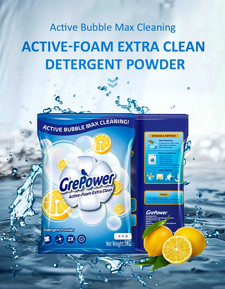 fast cleaning detergent powder