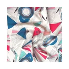 Organza Fabric Printed 100% Pure Mulberry Silk Fabric Printed Real Silk Fabric
