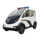 Car Patrol Electric Car Mini 4 Seats Vintage Electric Police Patrol Car