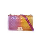 Handbag Handbag Women Fashion Luxury Rainbow Lady Colorful Women Handbag Jelly Bag WKB2096