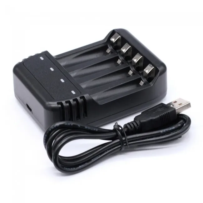 4 Slots Single Cell Ni-Cd Ni-MH Battery Charger for AAA AA battery usb charger for digital products