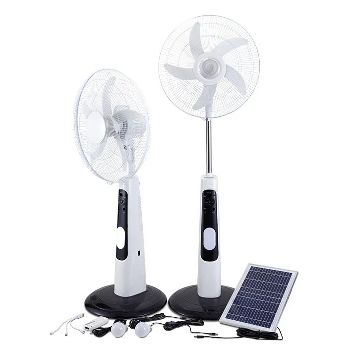 Rechargeable Fan, Solar, 38, Plastic - detail 2