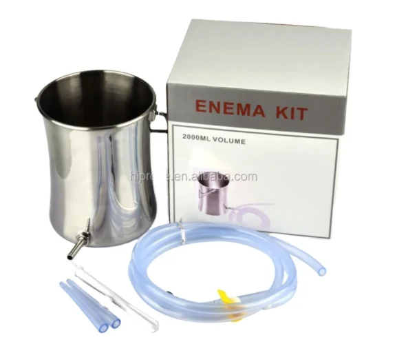 2l Stainless Steel Enema Bucket Kit For Enema Cleaning With Tube Buy