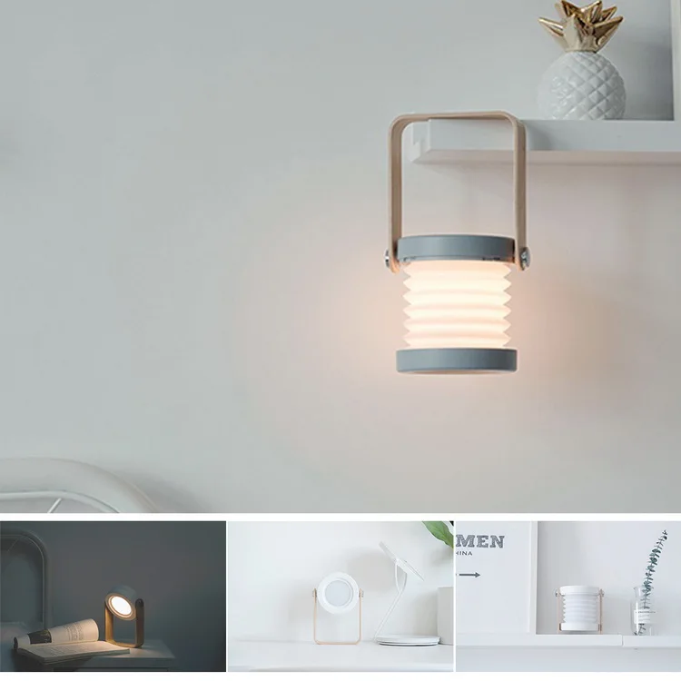 Study Room Portable Lantern Table Lamp Led 3d Dimmable Night Light For Home Decoration
