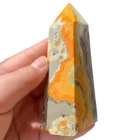 wholesale natural hornet stone points yellow bumblebees crystal stone points crystal crafts for decoration