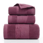 Bath Towel Wholesale 1piece Cotton Bath Towel 2 Pieces Face Towel Set