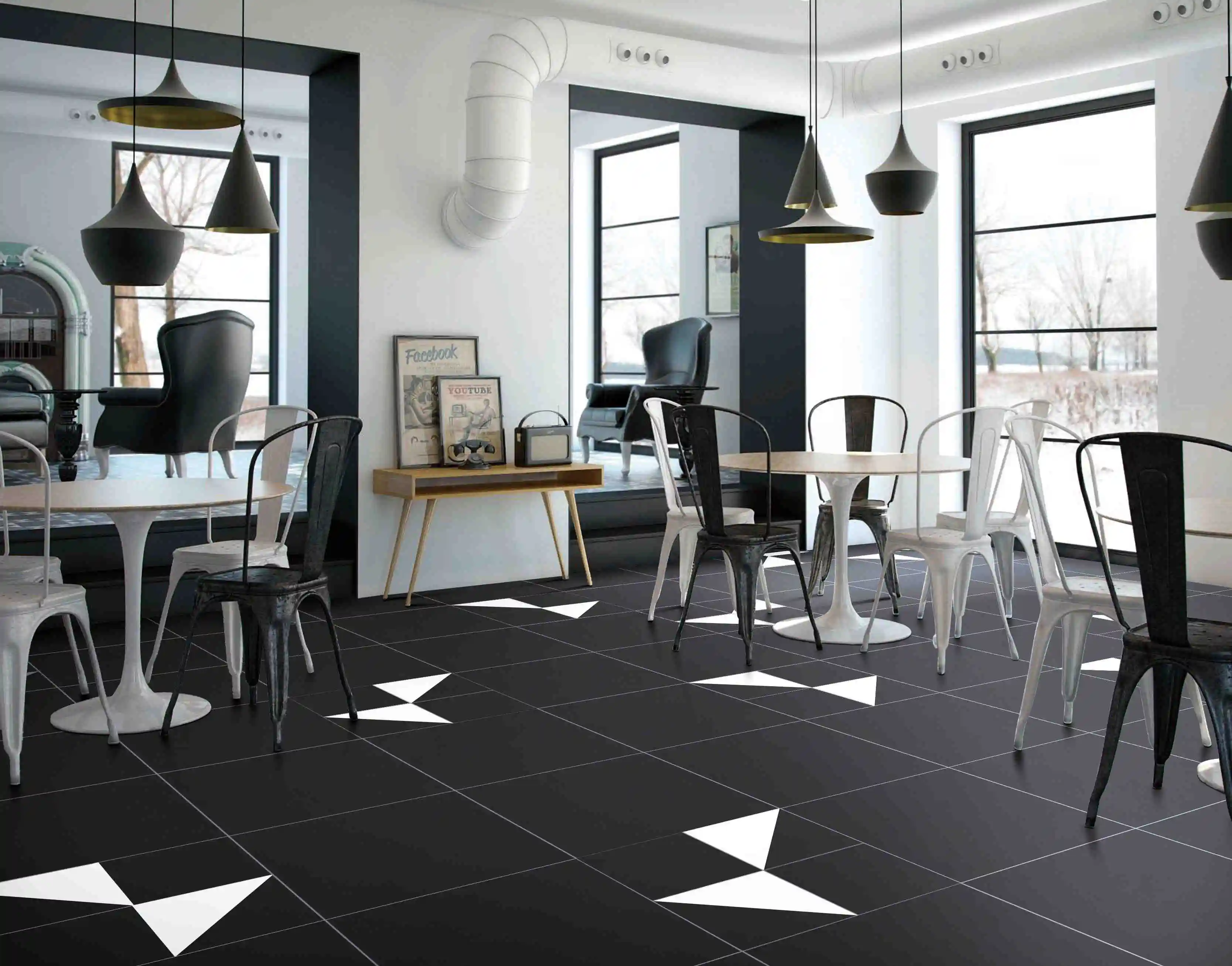 Porzellan Fliesen Marmor : Glasig-glänzendes Porzellan-Marmor