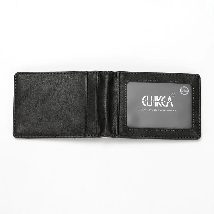 Slim Card Holder Credit Card Bifold Genuine Wallet Leather For Men