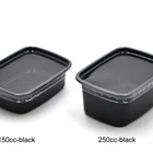 food grade ice cream packaging disposable plastic square cake slice box 500pcs