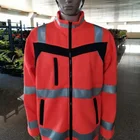 High visibility reflective taslon softshell sweatshirt EN ISO 20471 ANSI 107 2015