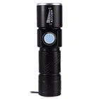 High Quality USB Mini Flashlight Aluminum Alloy Flashlight LED Rechargeable Flashlight