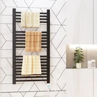 AVONFLOW Bathroom Smart Wi-Fi Digital Thermostat Black Coating Electric Heating Towel Radiator