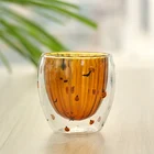 Glass Glass Printed Glass Guaranteed Quality Double Wall Coffee Custom Printing Borosilicate Glass Cup Drinkware Glass