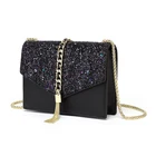Fashion Lady Tassel Shoulder Bag Hasp Closure Type Sequin Decoration Women Handbag