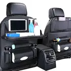 Large Capacity Simple Portableeat Organizer pu leather Car Back Seat Organizer
