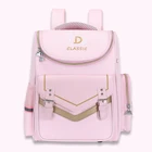Nylon School OEM Pink Blue Nylon Waterproof Student Girls Boys School Bags For Kids