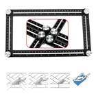 6 Folding Ultimate Tile Template Tool Measuring Tool Protractor Multi-Angle Ruler Layout Angle Ruler carpenter tools