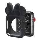 2020 ファッションミニー弓保護ケース 4/3/2/1 世代 iWatch ファッション TPU シリコンカバー apple の腕時計