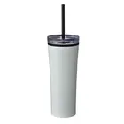Tumbler Tumblers Stainless Certification FDA LFGB PP Inner 201SS Outer Travel Tumbler Cups Stainless Steel With Straws