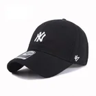 Cap Caps High Quality NY Letters Pure Color Adjustable High Quality Sports Hat Cap Baseball With Hook And Loop Logo