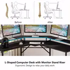 Desktop Table Executive Furniture Desktop Table Computer Easy Folding Corner Desk For Home Office