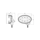 5w Agricultural LED Work 4.5 Inch 8X 5W 40W Light E-Mark Approved
