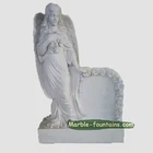 White Carrara Marble Hand Carving Monument Custom Tombstone Natural Stone Headstone