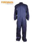 cotton polyester blended fireproof waterproof fire retardant fr protective uniform coverall