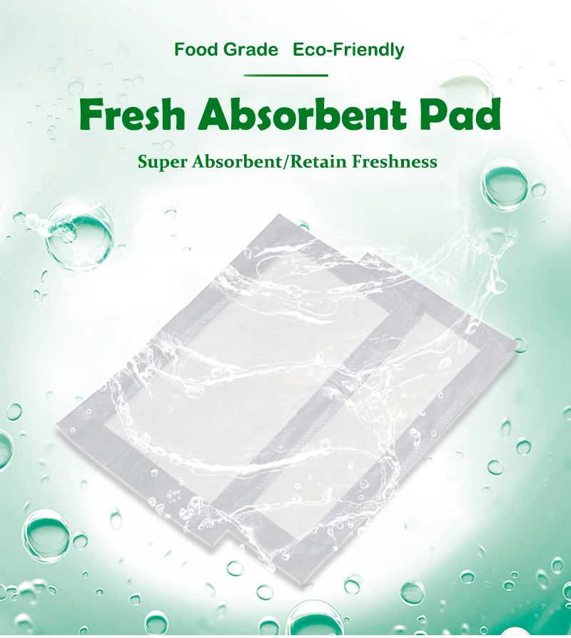 food fruit tray soaker pad meat oil blood absorbent pads for