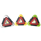 Colorful safety caution lamp rechargeable LED triangle car warning light