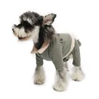 Autumn Winter Double side Cotton Warm outside dog jacket sweater 4 legged clothes